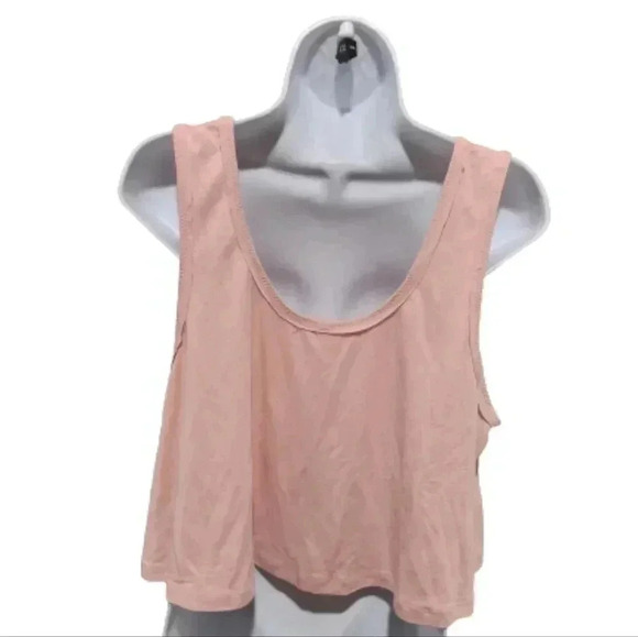 Fabletics Flowy Boxy Cropped Pink Tank Top Size XL - Picture 2 of 3